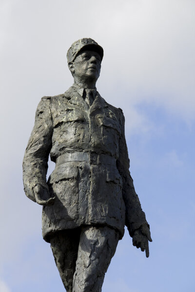 Sculpture of french president