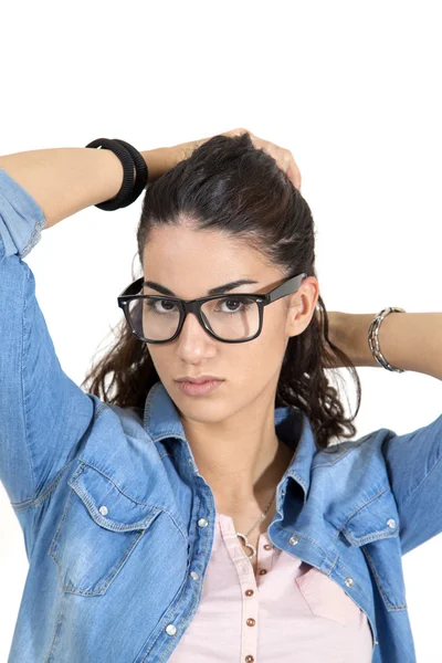 Woman with glasses — Stock Photo, Image