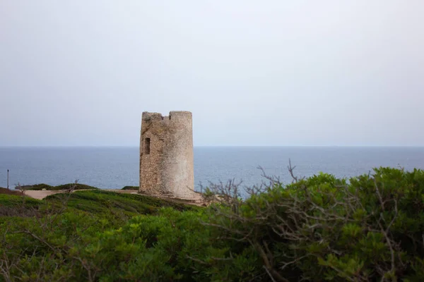 Vista Torre Capo Mannu Sardenha Itália — Fotografia de Stock