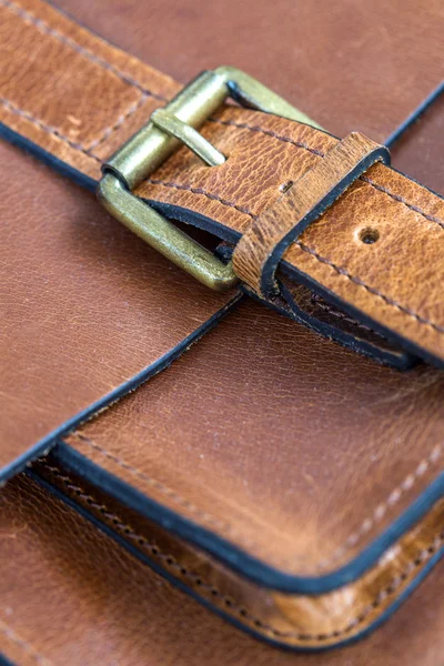 Detail of the leather bag — Stock Photo, Image
