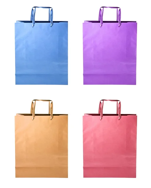 Shopping bags isolated on white — Stock Photo, Image