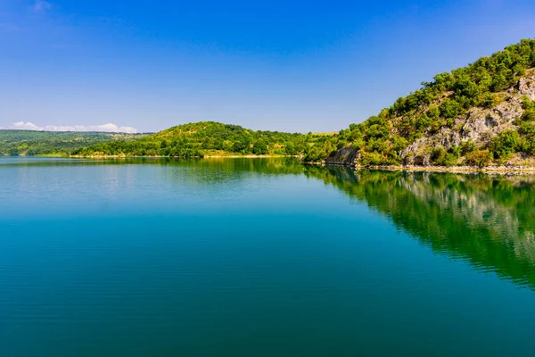 Vista Lago Grliste Cerca Zajacar Este Serbia — Foto de Stock