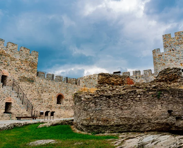 세르비아의 다뉴브강에 요새에서 바라본 — 스톡 사진