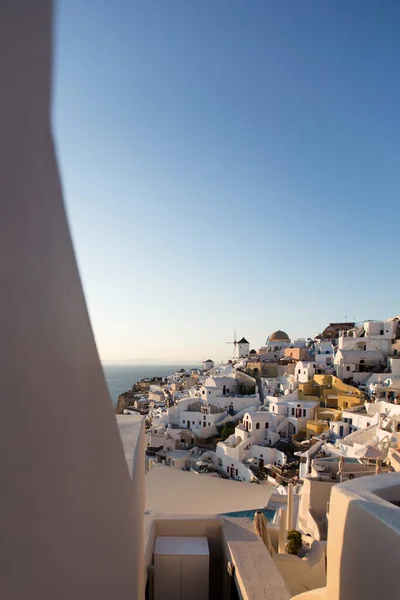 Blick Auf Das Dorf Oia Auf Der Insel Santorin Griechenland — Stockfoto