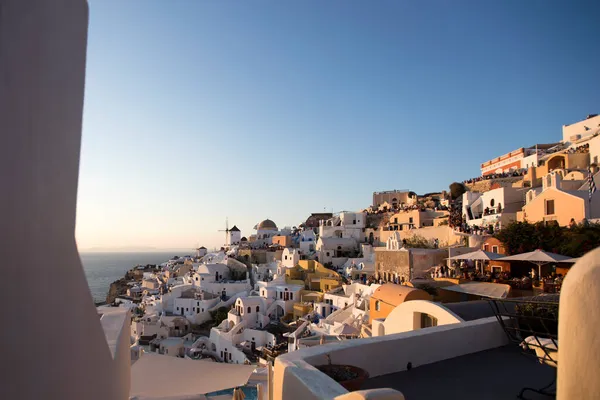 Blick Auf Das Dorf Oia Auf Der Insel Santorin Griechenland — Stockfoto