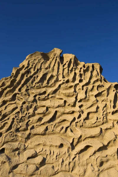 Vista Perto Praia Vlychada Formação Rochas Areia Cinza Vulcânica Ilha — Fotografia de Stock