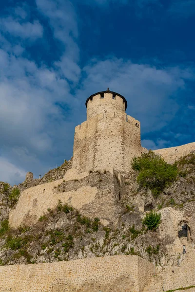 Vista Fortaleza Medieval Golubac Serbia —  Fotos de Stock