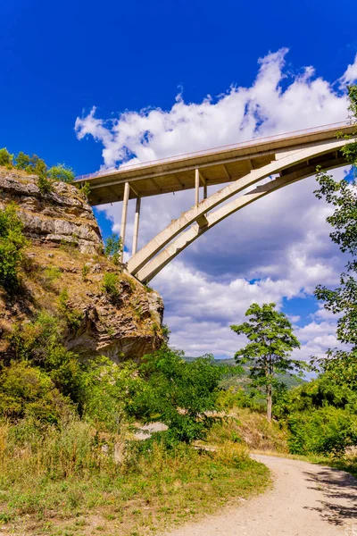 Ponte Estrada Kladovo Golubac Sobre Desfiladeiro Rio Boljetin Leste Sérvia — Fotografia de Stock