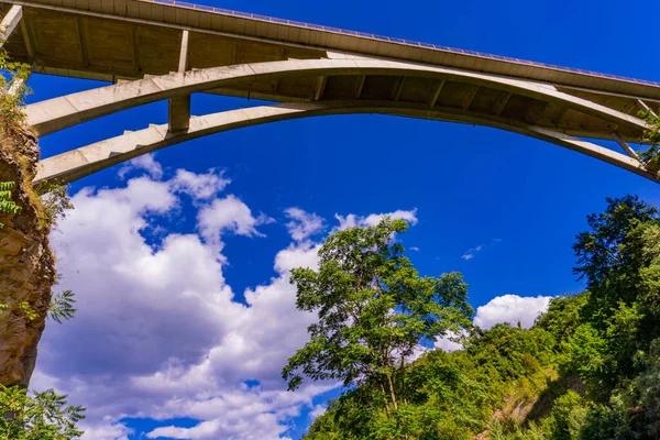 Ponte Estrada Kladovo Golubac Sobre Desfiladeiro Rio Boljetin Leste Sérvia — Fotografia de Stock