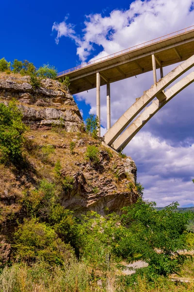 Ponte Estrada Kladovo Golubac Sobre Desfiladeiro Rio Boljetin Leste Sérvia — Fotografia de Stock