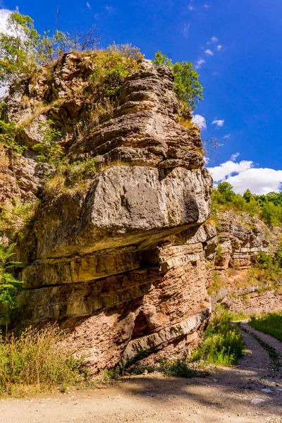 Vista Sulla Gola Del Fiume Boljetin Nella Serbia Orientale — Foto Stock