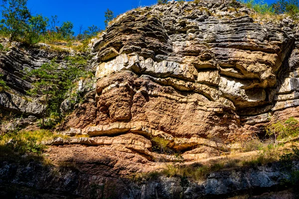 Vista Sulla Gola Del Fiume Boljetin Nella Serbia Orientale — Foto Stock