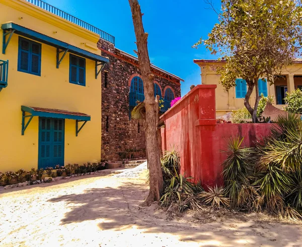 Tradiční Architektura Ostrova Goree Nedaleko Dakaru Senegalu — Stock fotografie