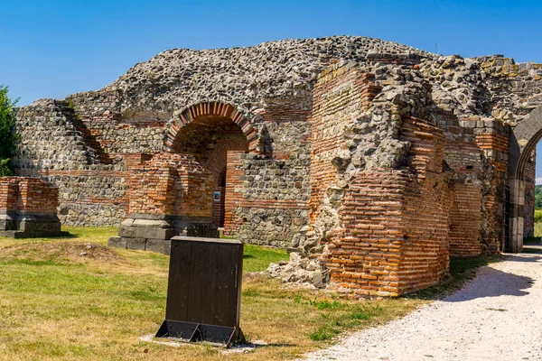 Vista Felix Romuliana Restos Palácio Imperador Romano Galério Perto Zajecar — Fotografia de Stock