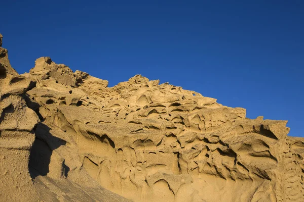 Vista Playa Vlychada Formación Rocas Arena Ceniza Volcánica Isla Santorini — Foto de Stock