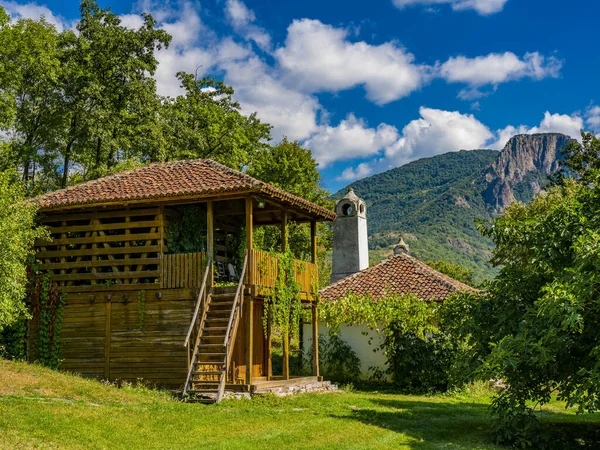 Visa Traditionella Talet Serbiska Hus Lepenski Vir Serbien — Stockfoto