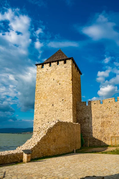 Veduta Sulla Fortezza Medievale Golubac Serbia — Foto Stock