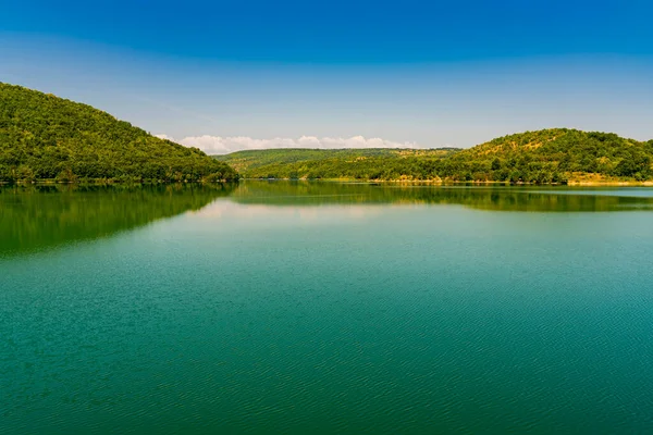 Vista Lago Grliste Cerca Zajacar Este Serbia — Foto de Stock