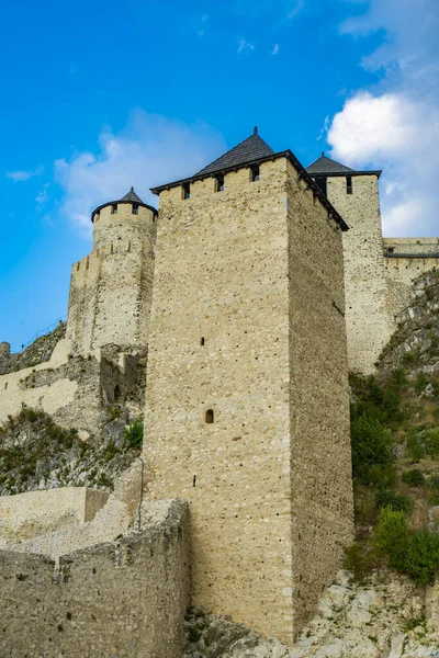 Blick Auf Die Mittelalterliche Festung Golubac Serbien — Stockfoto