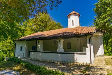 Sırbistan 'ın Grliste kentinde Peter ve Paul Manastırının Ayrıntıları