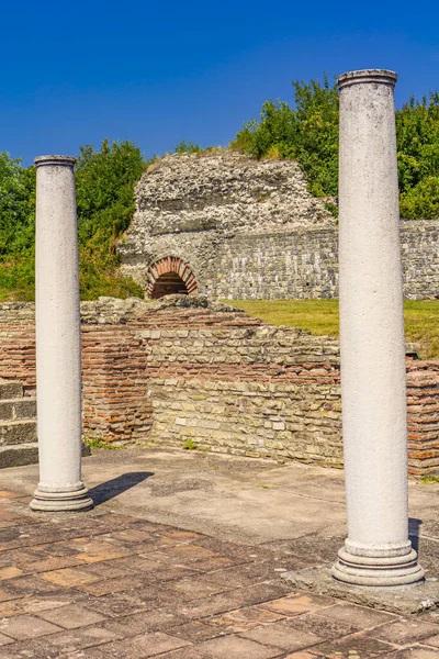 Vista Felix Romuliana Restos Palácio Imperador Romano Galério Perto Zajecar — Fotografia de Stock