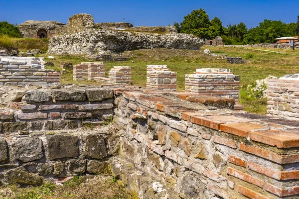 Sırbistan Zajecar Kenti Yakınlarındaki Roma Mparatoru Galerius Sarayının Kalıntıları Olan — Stok fotoğraf