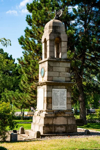 Kladovo Serbia Settembre 2021 Monumento Commemorativo Caduti Guerra 1912 1919 — Foto Stock