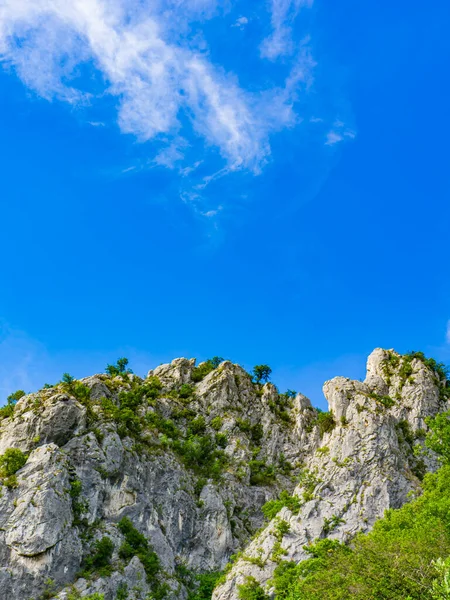 Widok Wąwóz Dunaju Djerdap Serbii — Zdjęcie stockowe