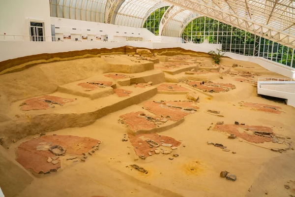 Boljetin Serbie Septembre 2021 Détail Musée Lepenski Vir Serbie Est — Photo