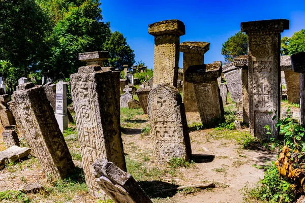 Der Alte Friedhof Von Rajac Der Nähe Des Dorfes Rajac — Stockfoto