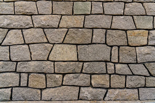 Detalhe Close Fundo Parede Pedra — Fotografia de Stock