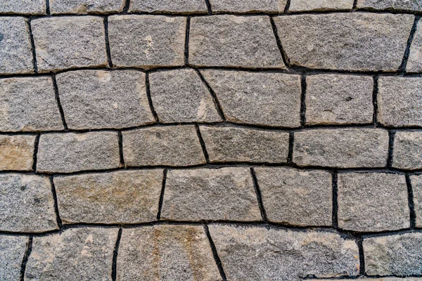 Dettaglio Primo Piano Dello Sfondo Del Muro Pietra — Foto Stock