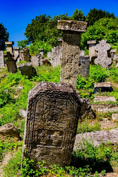 Ancient Rajac Cemetary Rajac Village Famous Stone Wine Cellars Serbia — Stock Photo, Image