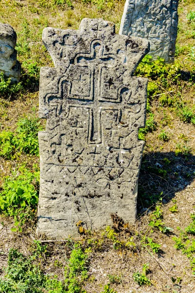 Starověký Rajac Hřbitov Blízkosti Vesnice Rajac Slavné Kamenné Vinné Sklepy — Stock fotografie