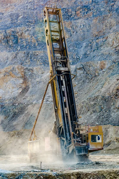 View Drilling Rig Open Pit Mine — Stock Photo, Image