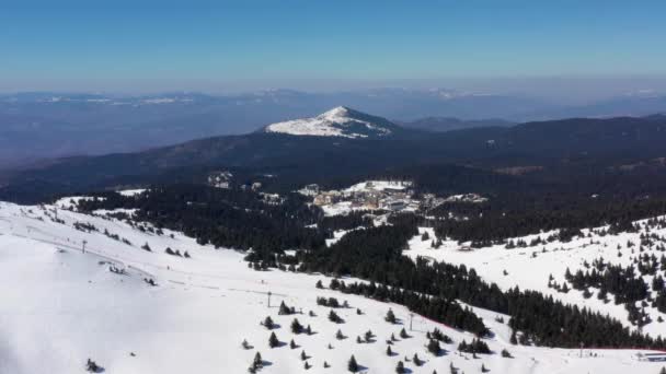 Luftaufnahme Des Skigebiets Kopaonik Berg Serbien — Stockvideo