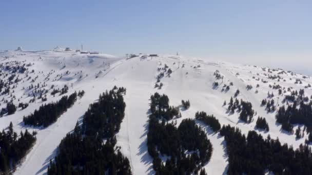 Widok Lotu Ptaka Ośrodek Narciarski Górze Kopaonik Serbii — Wideo stockowe