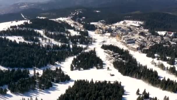 Luftaufnahme Des Skigebiets Kopaonik Berg Serbien — Stockvideo