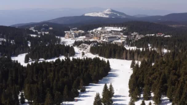 Luftaufnahme Des Skigebiets Kopaonik Berg Serbien — Stockvideo
