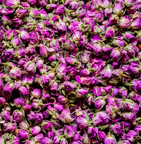 Zbliżenie Różowej Herbaty Różanej Rynku Stambule Turcja — Zdjęcie stockowe