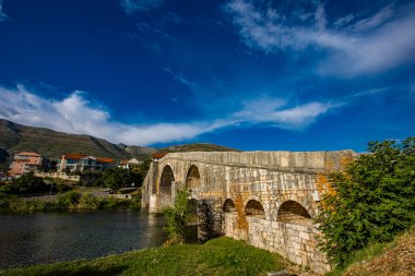 View at Arslanagic Bridge on Trebisnjica River in Trebinje, Bosnia And Herzegovina