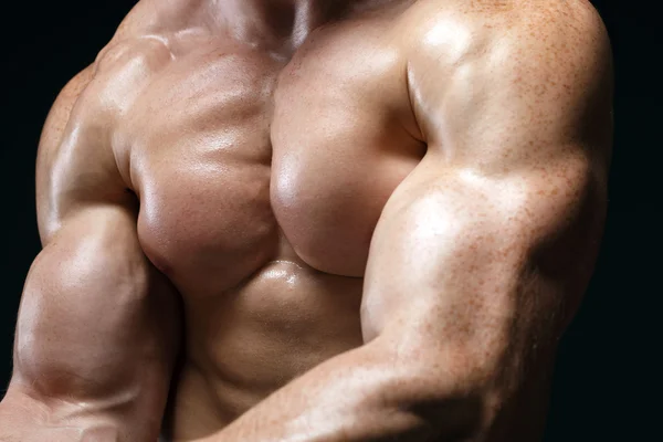 Cropped picture of muscle man — Stock Photo, Image