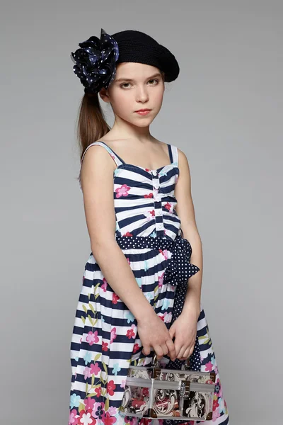 Little fashion girl — Stock Photo, Image