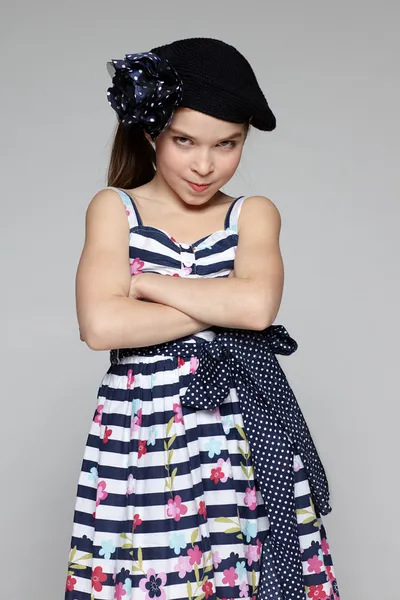 Little fashion girl — Stock Photo, Image