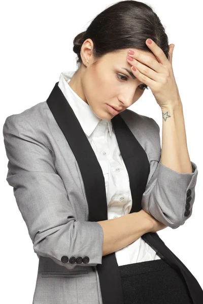 Mulher de negócios estressado — Fotografia de Stock