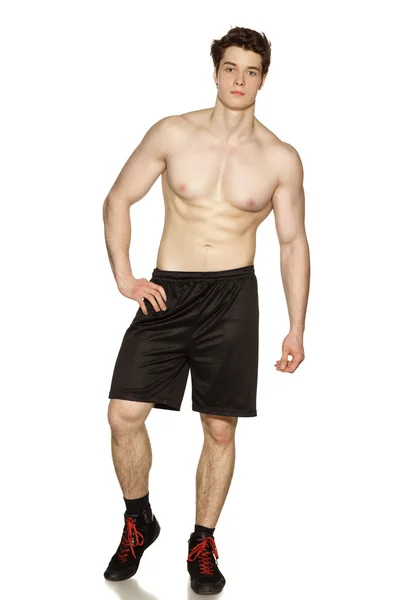 Jovem muscular esportes homem — Fotografia de Stock