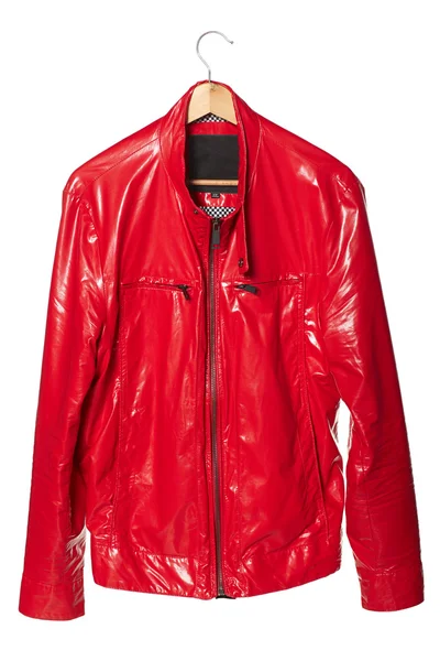 男性の明るく赤いジャケット — ストック写真