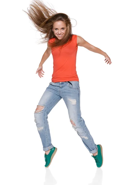 Mujer joven bailarina de hip hop — Foto de Stock