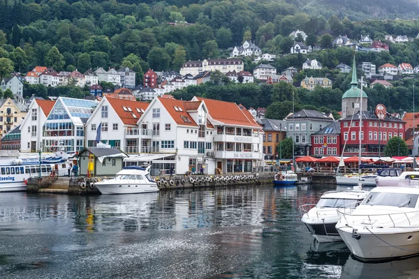 Cityscape de Bergen, Noruega — Fotografia de Stock