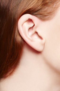 Human ear closeup clipart